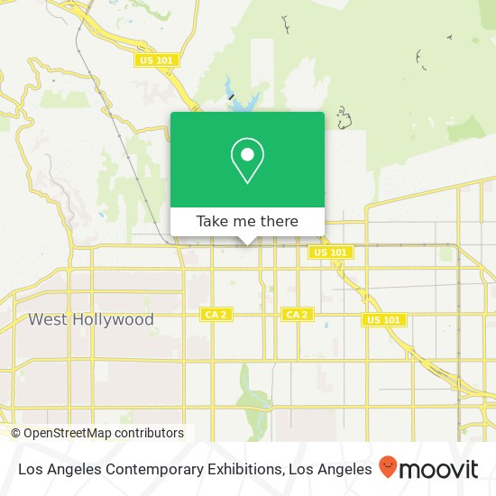 Mapa de Los Angeles Contemporary Exhibitions