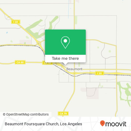 Mapa de Beaumont Foursquare Church