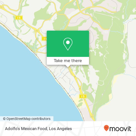 Adolfo's Mexican Food map