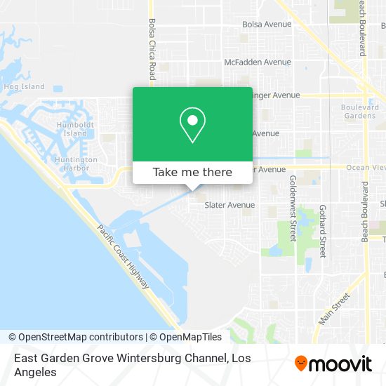 Mapa de East Garden Grove Wintersburg Channel