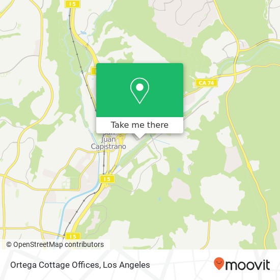 Ortega Cottage Offices map