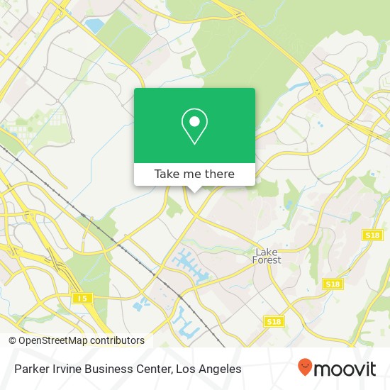 Parker Irvine Business Center map