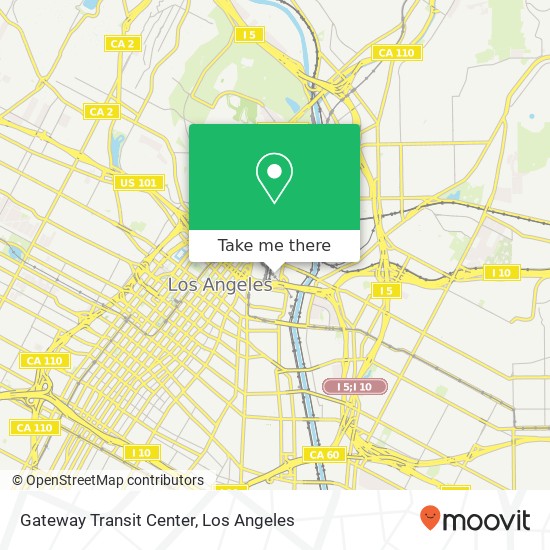 Mapa de Gateway Transit Center