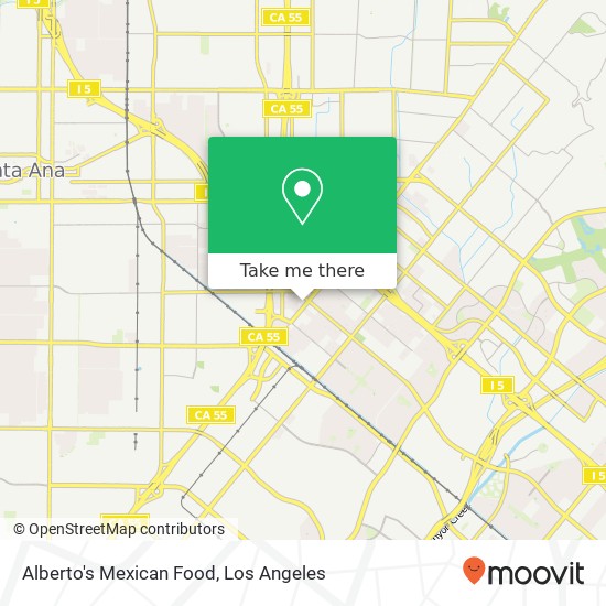 Alberto's Mexican Food map