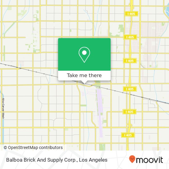 Mapa de Balboa Brick And Supply Corp.