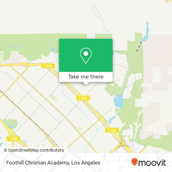 Mapa de Foothill Christian Academy