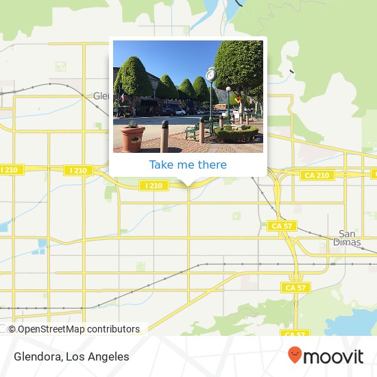 Glendora map