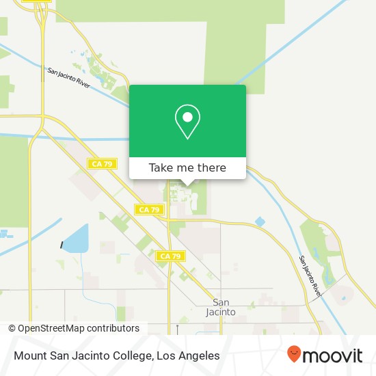 Mount San Jacinto College map