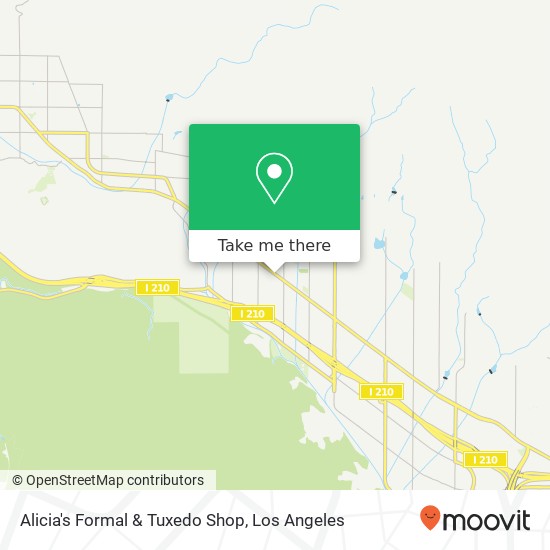 Mapa de Alicia's Formal & Tuxedo Shop