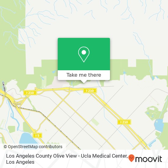 Los Angeles County Olive View - Ucla Medical Center map