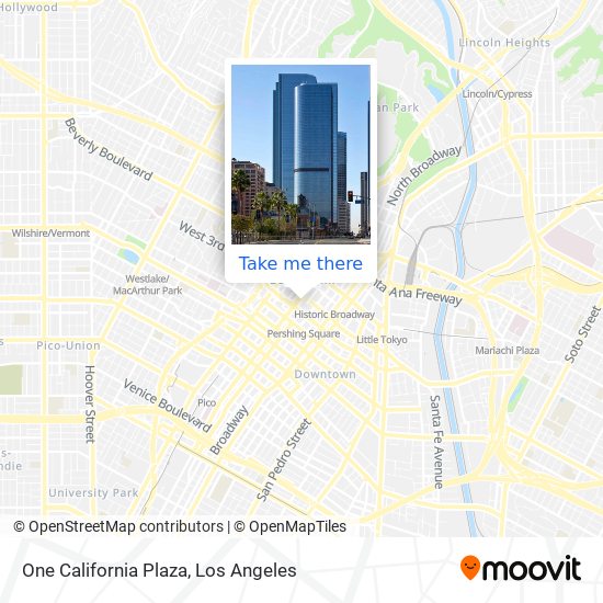 One California Plaza map