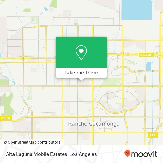 Alta Laguna Mobile Estates map