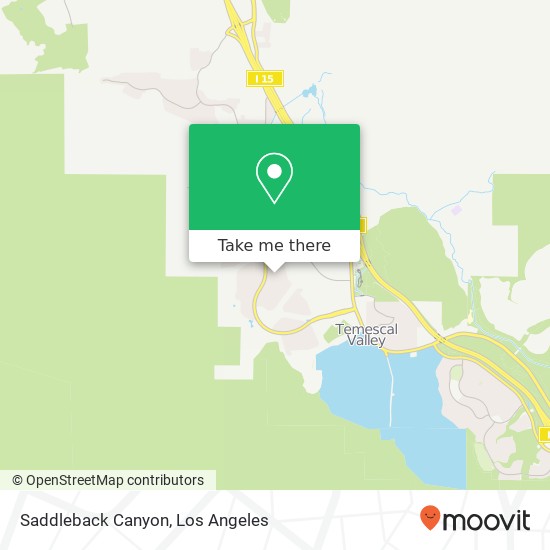 Saddleback Canyon map