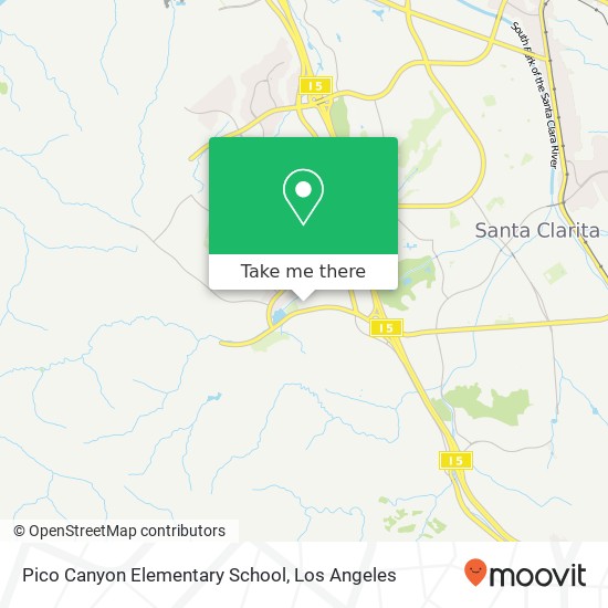 Mapa de Pico Canyon Elementary School