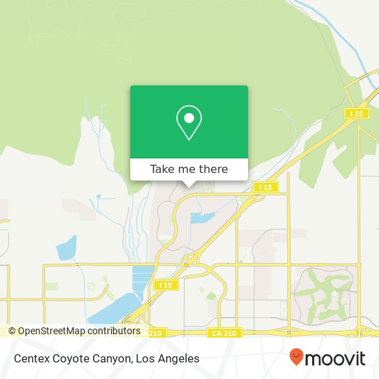 Mapa de Centex Coyote Canyon