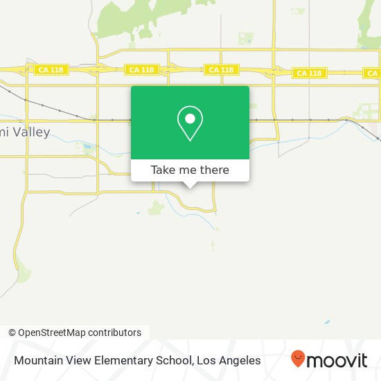 Mapa de Mountain View Elementary School