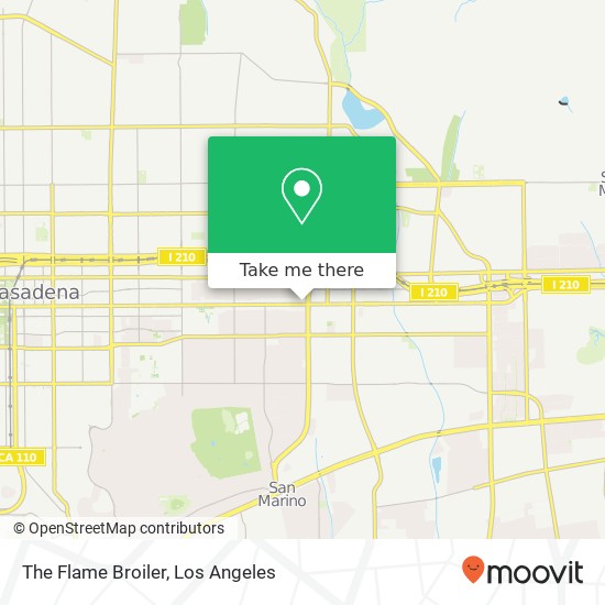 The Flame Broiler map