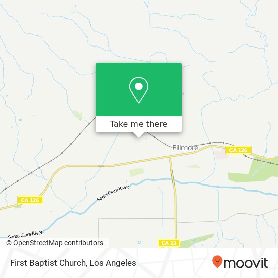 Mapa de First Baptist Church