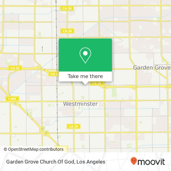 Garden Grove Church Of God map