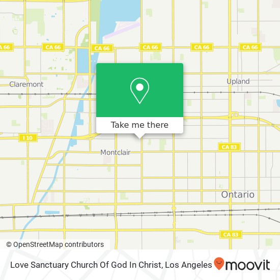Love Sanctuary Church Of God In Christ map