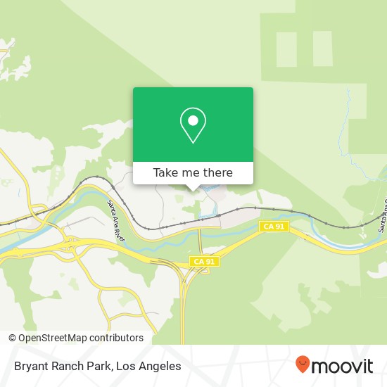 Bryant Ranch Park map