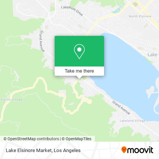 Lake Elsinore Market map