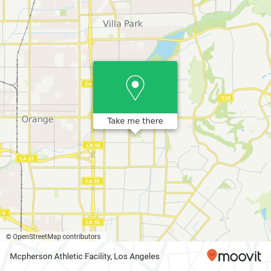 Mapa de Mcpherson Athletic Facility