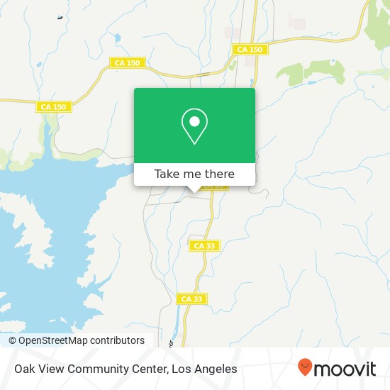 Oak View Community Center map