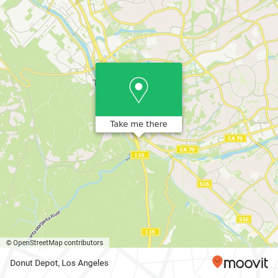 Donut Depot map