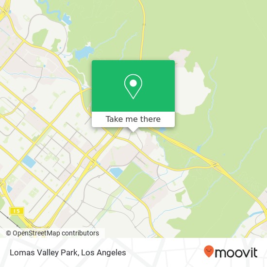 Lomas Valley Park map