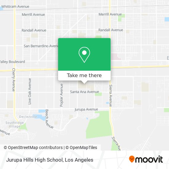 Jurupa Hills High School map