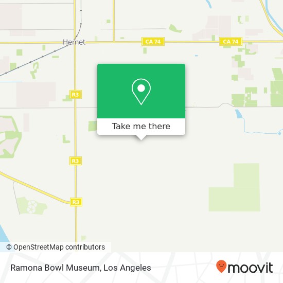 Ramona Bowl Museum map