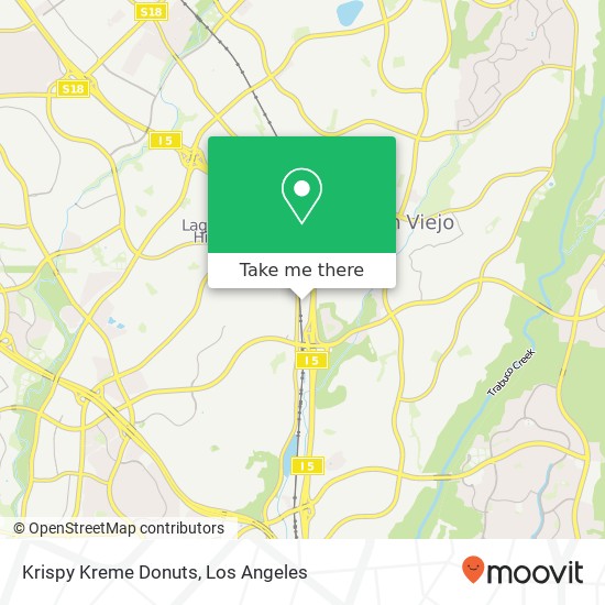 Mapa de Krispy Kreme Donuts