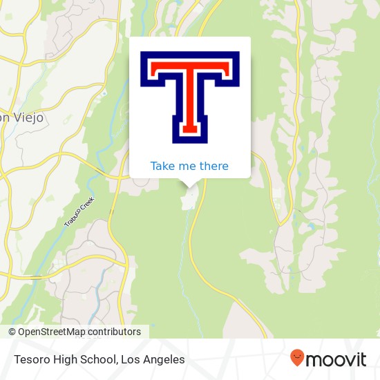 Tesoro High School map