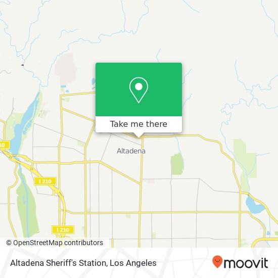 Mapa de Altadena Sheriff's Station