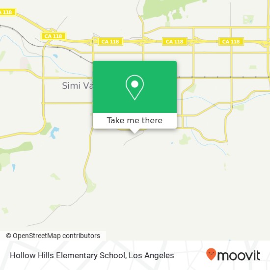 Mapa de Hollow Hills Elementary School