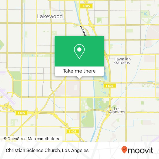 Christian Science Church map