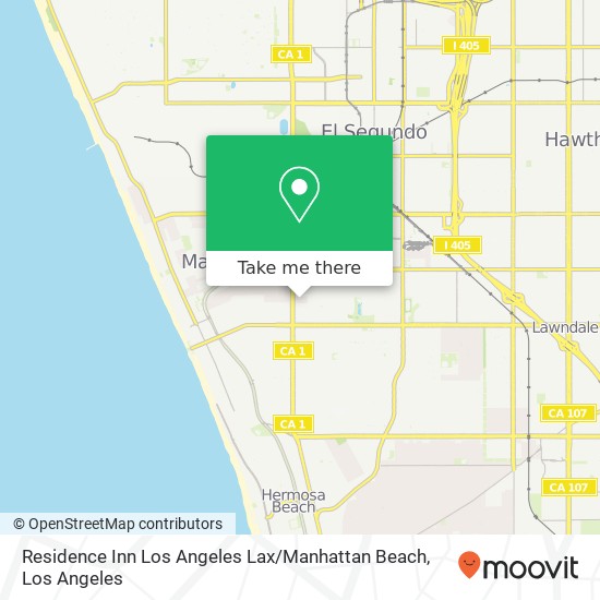 Mapa de Residence Inn Los Angeles Lax / Manhattan Beach