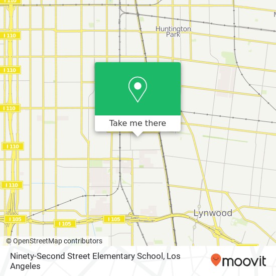 Ninety-Second Street Elementary School map