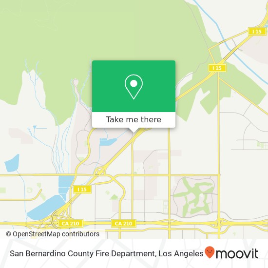 Mapa de San Bernardino County Fire Department