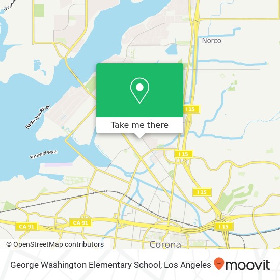 George Washington Elementary School map