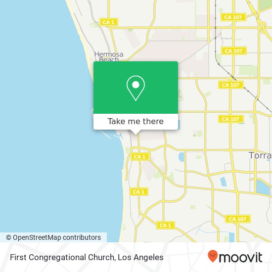 First Congregational Church map