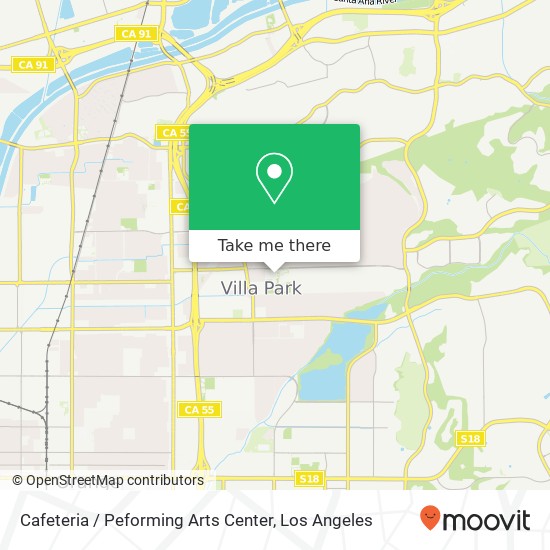 Mapa de Cafeteria / Peforming Arts Center