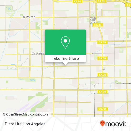 Pizza Hut map