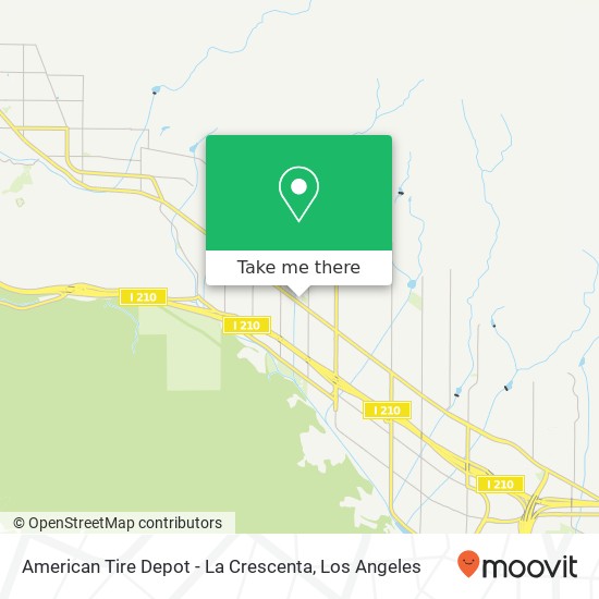 Mapa de American Tire Depot - La Crescenta