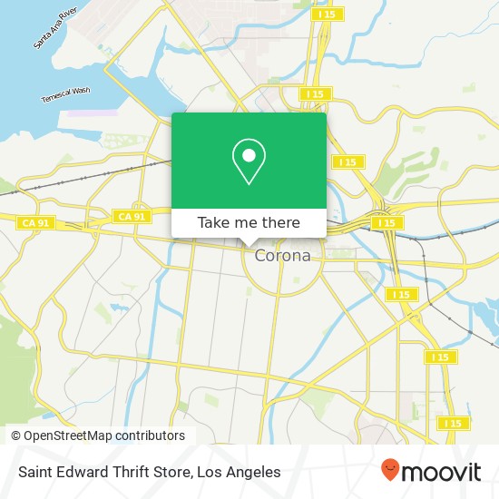 Mapa de Saint Edward Thrift Store