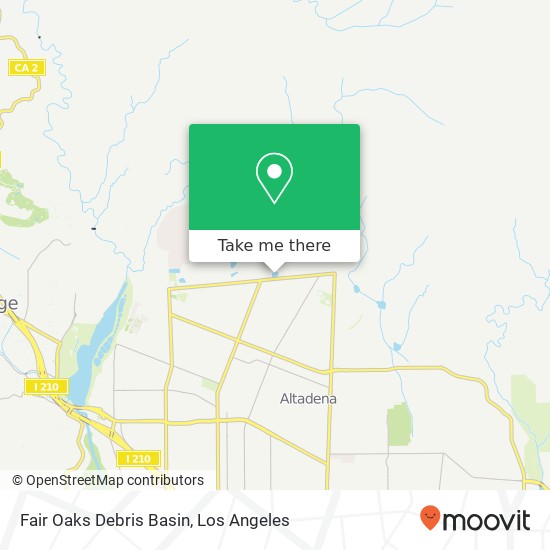 Mapa de Fair Oaks Debris Basin