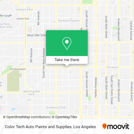 Mapa de Color Tech Auto Paints and Supplies