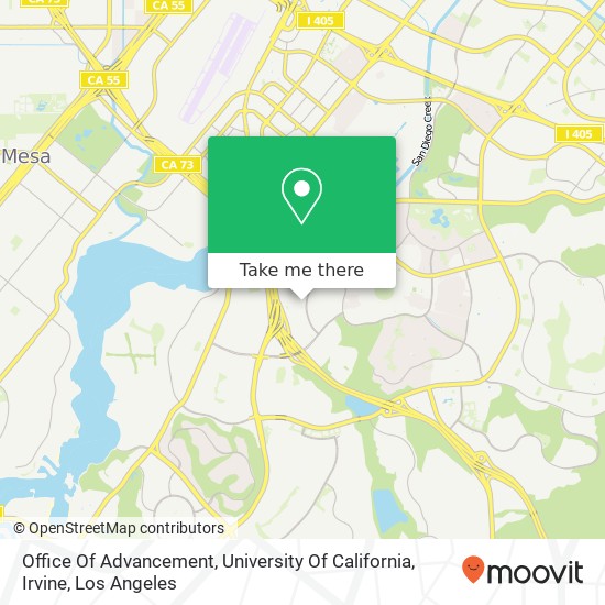 Mapa de Office Of Advancement, University Of California, Irvine