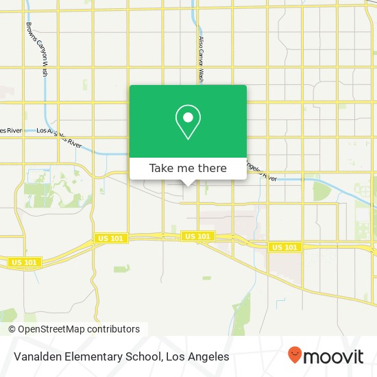 Mapa de Vanalden Elementary School